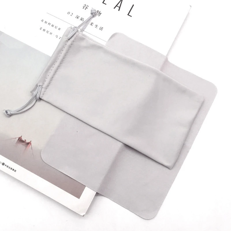 

10set Microfiber Sunglasses Glasses Gadgets Cleaning Storage Pouch Ultra Soft Storage with Cleaning Cloth Closure Flap
