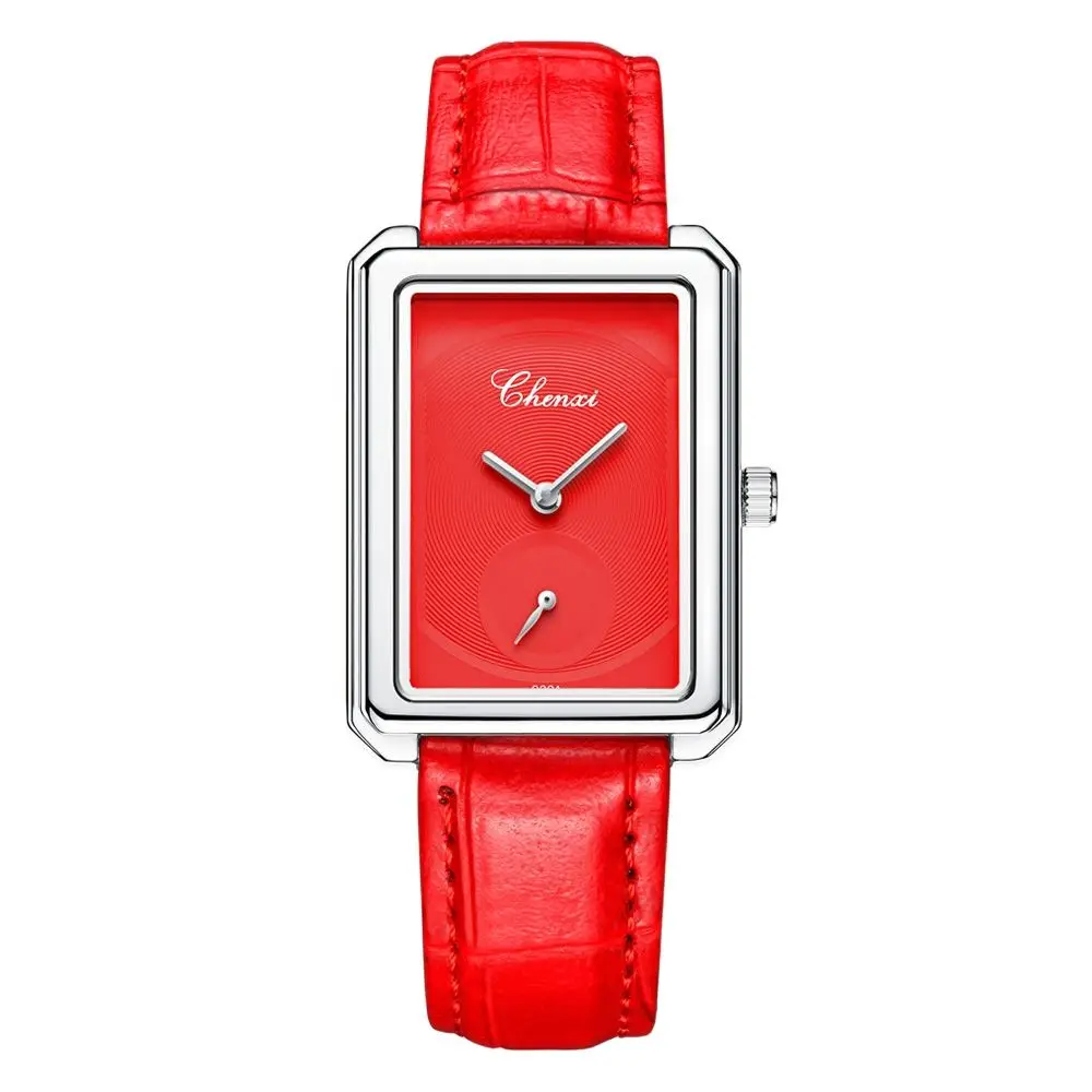

Classic Square Watch Ladies Leather Belt Ladies Watch Ultra-thin Waterproof Watch Fashion Simple Three-pin Small Square Watch