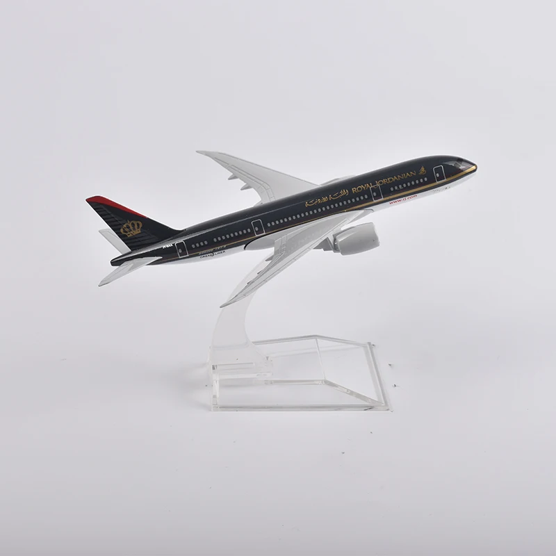 Модель самолета JASON TUTU 16 см Королевский иорданский Боинг 787 модель Литые