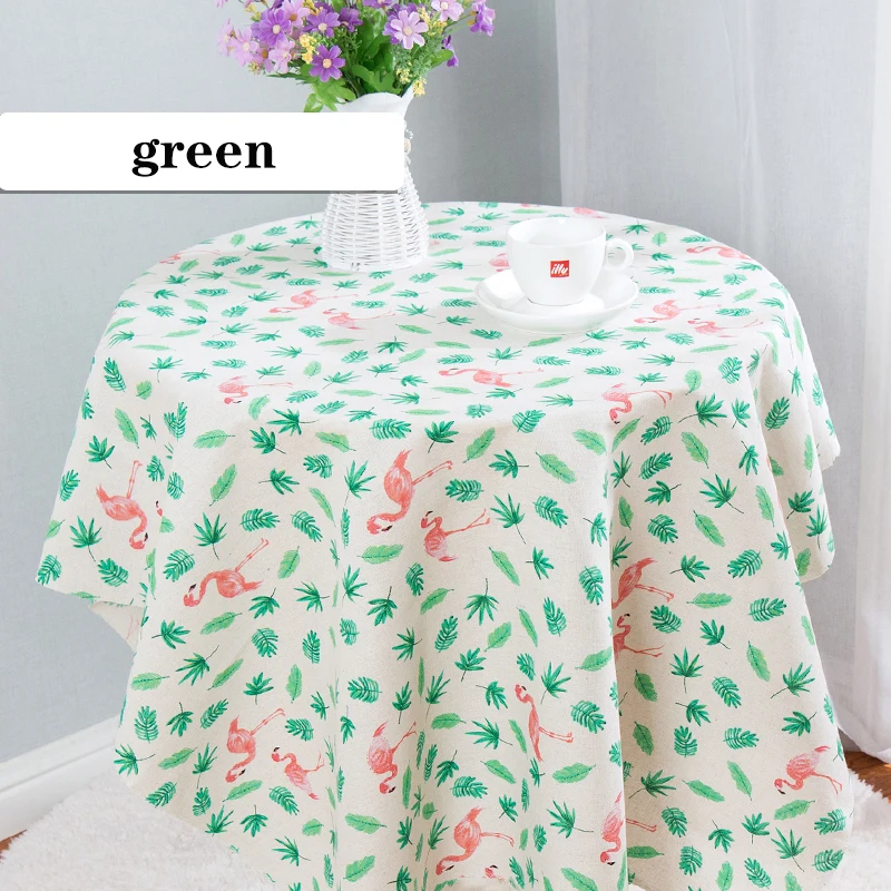 Принт с героями мультфильмов скатерть из хлопчатобумажной ткани прямоугольник