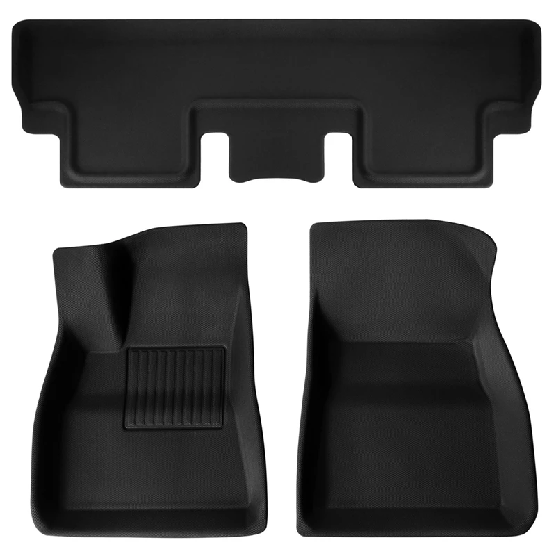 

Всесезонные коврики для Tesla Model 3 2017-2021, водонепроницаемые Нескользящие модифицированные автомобильные коврики, напольные коврики