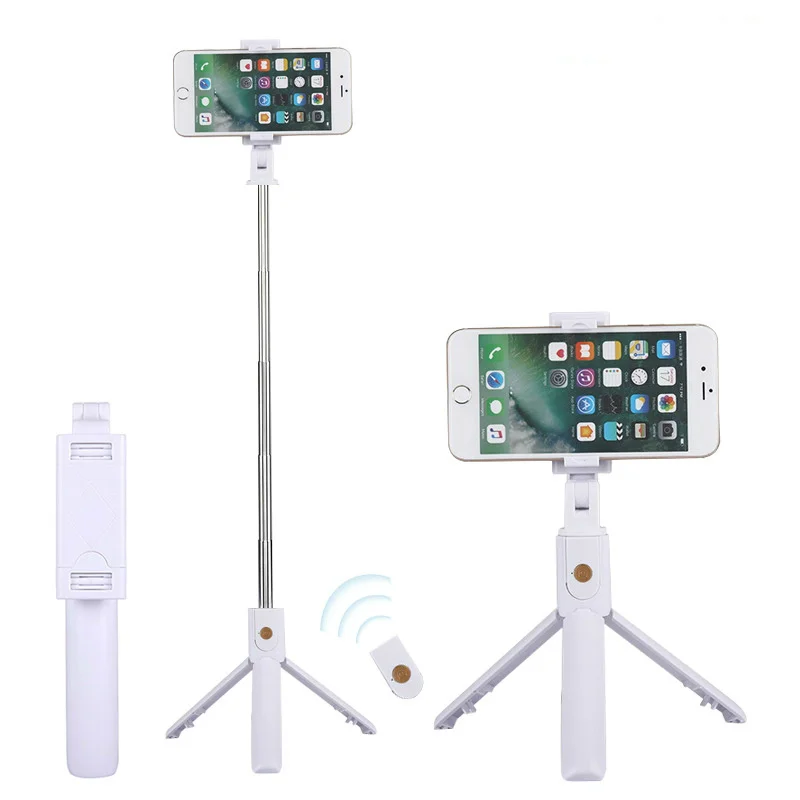 

new Wireless Bluetooth Selfie Stick for iphone huawei Android Foldable Handheld Monopod Shutter Remote Extendable Mini Tripod