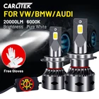 Светодиодные фары CARLITEK H7 20000LM CSP Canbus без ошибок H11 H8 H9 9005 9006 HB3 HB4, Сверхъяркие автомобильные льдовые лампы для BMW, Audi, VW