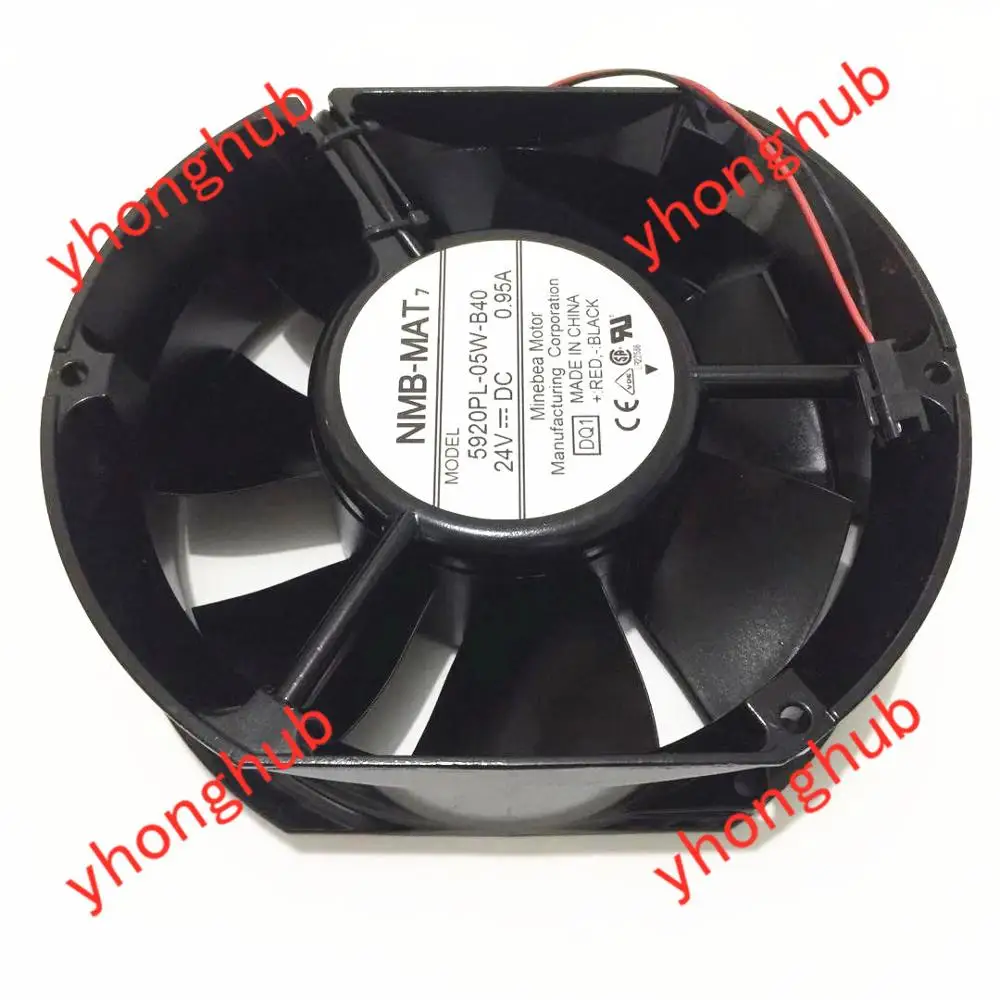 NMB MAT 5920PL 05W B40 DQ1 DC 24V 0.95A 172x150x50 мм 2 провод Сервер вентилятор охлаждения|Кулеры и
