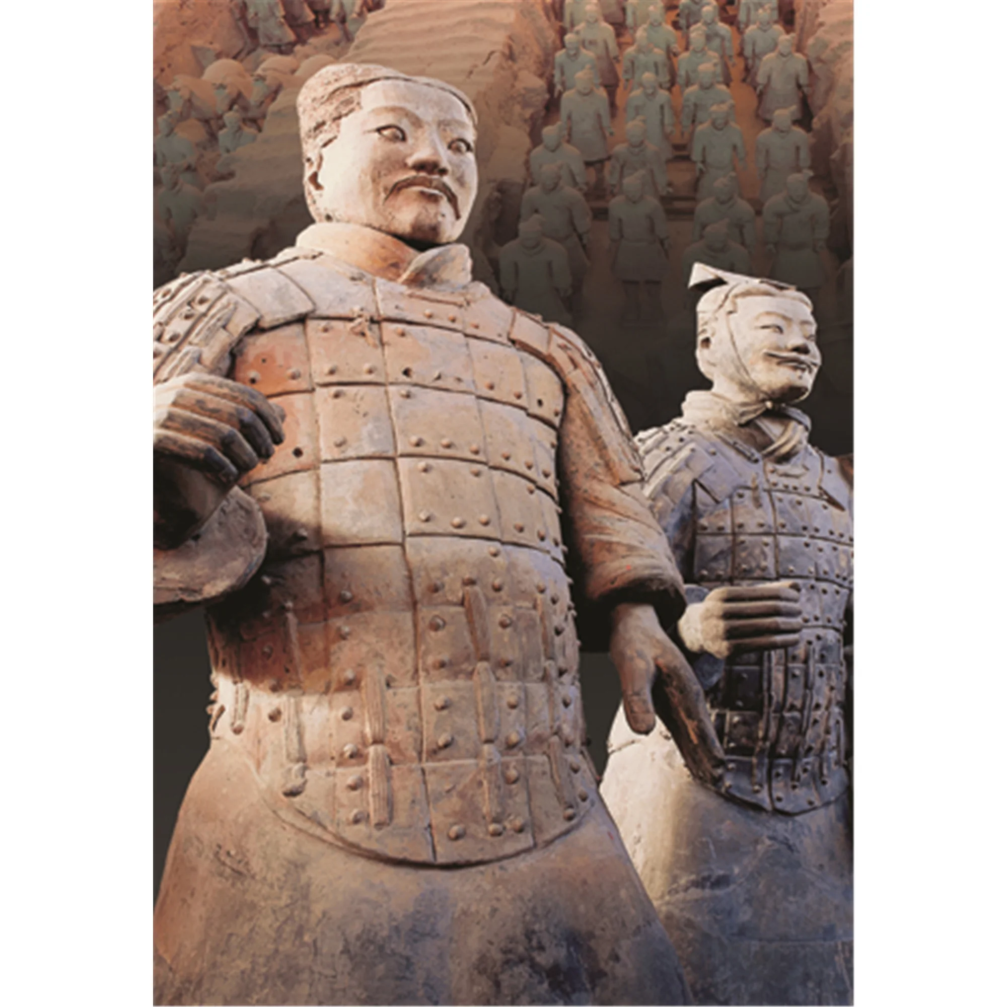 

Wall Silk Scroll Hanging Artwork Painting,Chinese scroll landscape art painting home decoration picture - Terracotta Army