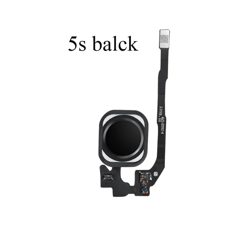 for iphone 5s black Aokin 1 шт. кнопка Home с гибким кабелем для iphone 5 5C 5S 6 6plus 6s Plus 7 7plus Кнопка Home Flex в сборе для iphone 6s - Цвет: for iphone 5s black
