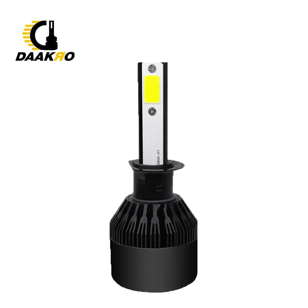 Черная светодиодная Автомобильная фара C6 Светодиодная лампа H7 H1 36 Вт 200 лм