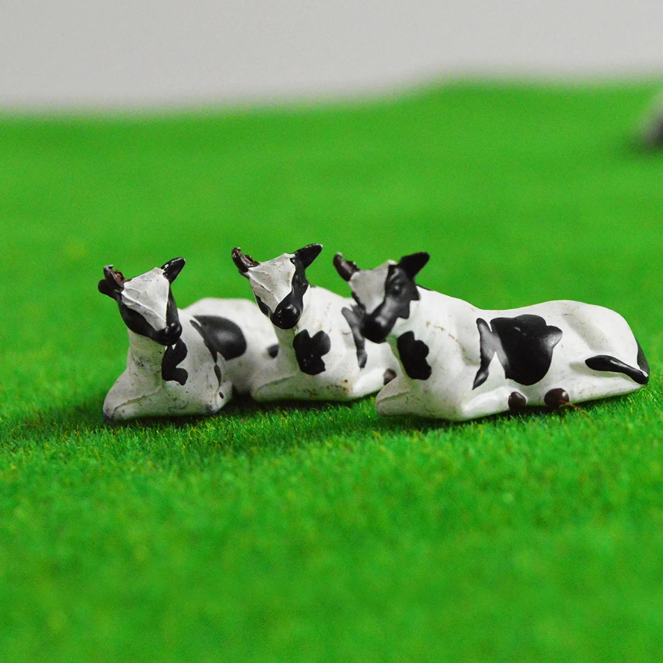 Игрушка Diorama Овцы Oxen N масштабная модель окрашенные животные Миниатюрная модель коровы лошади ферма поезд строительство пейзаж макет декорации