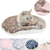 round dog bed mat thicken warm pet cushion breathable puppy kennel beds for cat dog sleeping blanket nest pet accessories