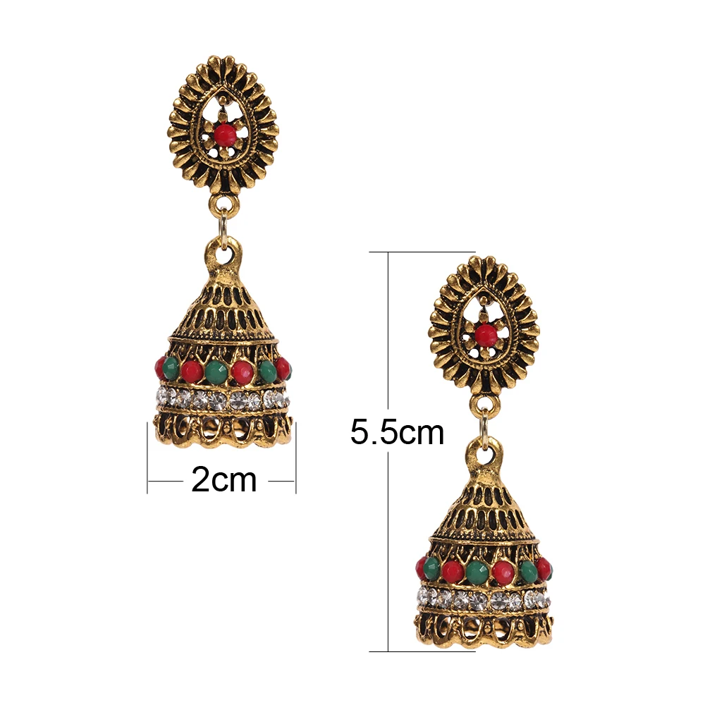 Кисточки Jhumka индийские этнические болливудские висячие серьги Модные ювелирные