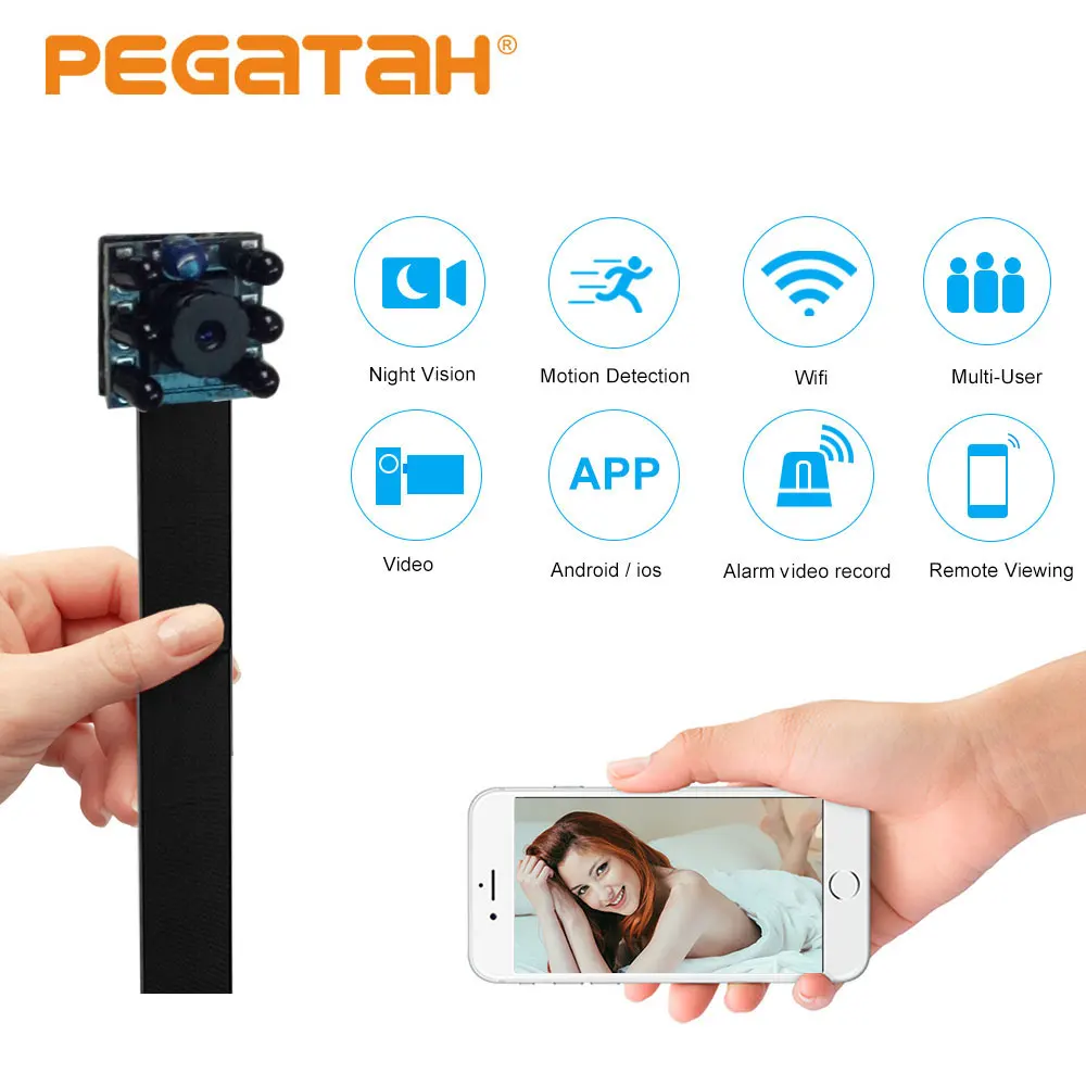 

1080P супер мини Wi-Fi беспроводная камера HD 2 Мп Wi-Fi P2P 128G слот для TF-карты видеозапись Обнаружение движения камера безопасности с ИК