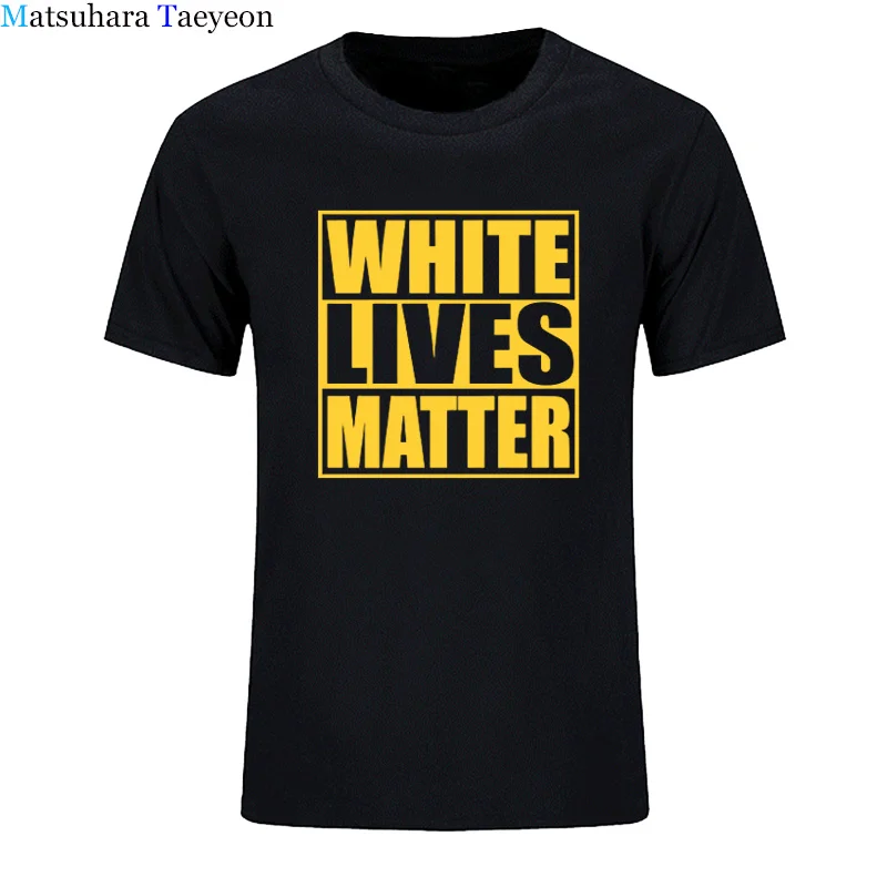 Camisetas divertidas de White Lives Matter para hombre, Camisetas estampadas con diseños geniales, camisetas 100% de algodón, camisetas de verano