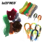 Силиконовые юбки для вязания мух Wifreo, для Поппера, Стримеров, 10 цветов, белый, красный, оранжевый, оливковый