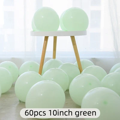 10inch 60pcs F 100 шт., воздушные шары в виде макарон, пастельные вечерние шары из латекса, гирлянда, яркие, для дня рождения, свадьбы, вечеринки, украшения, воздушные шары, Арка JL0137 - Цвет: 10inch 60pcs F