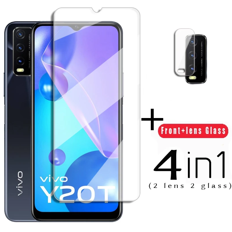 Protector de pantalla 9H para Vivo Y20T, cristal templado para Vivo Y20T, Y20, Y21, Y21s, Y53s, Y73, Y73s, Y3s, 2021-0