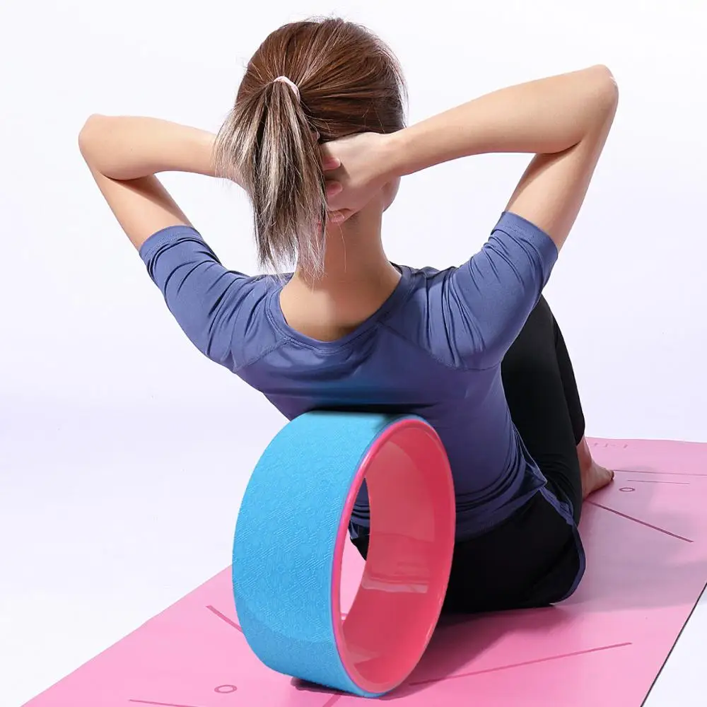 

TPE Yoga Pilates Wheel Circle Yoga ролик для фитнеса Wheel Back тренировочный инструмент для тренажерного зала, тренировок, похудения, Волшебная форма талии, кольцо для пилатеса