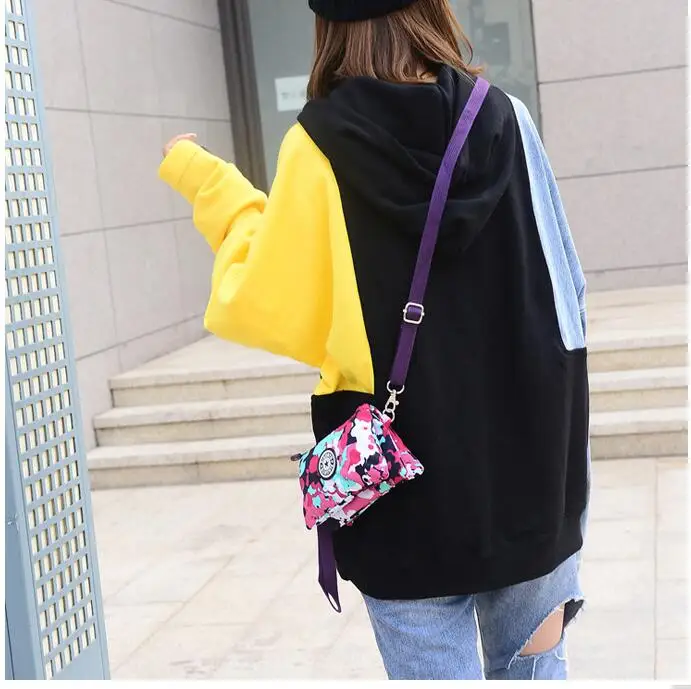 

Women 3 Layers Purses Multifunctional Nylon Mini Bolsa Feminina Purses Messenger Bag Light Weight Carteiras