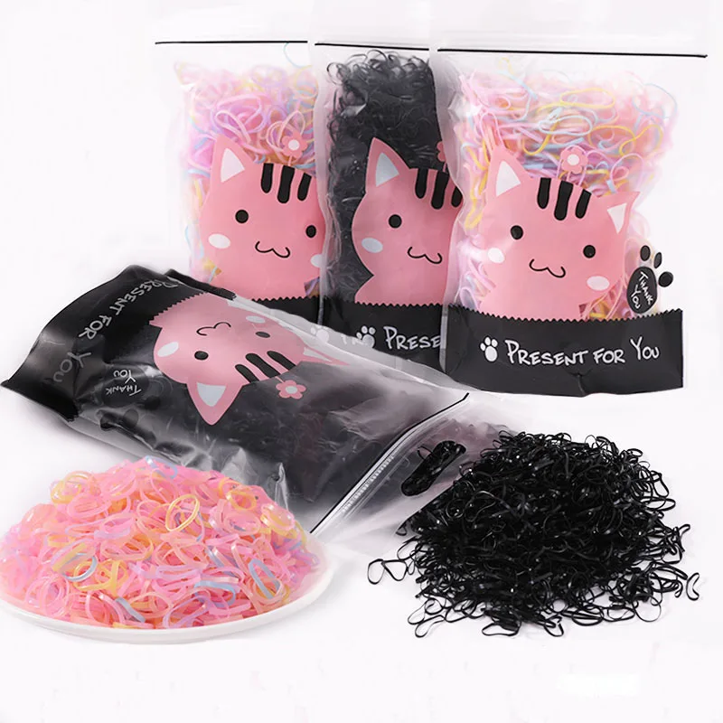 Одноразовые резинки для волос женщин и девочек резиновые галстук-бабочка