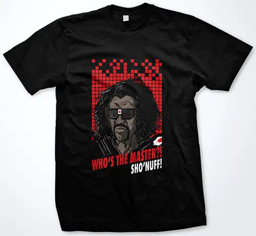 ShoNuff Sho'Nuff последний Дракон 80 каратэ 16 бит видео игры забавная футболка с