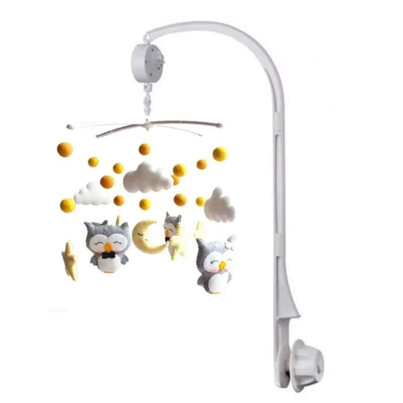 

Baby Bed Hanging Rattles Toys Hanger DIY Hanging Baby Crib Mobile Bed Bell Toy Holder 360 Degree Rotate Arm Bracket Set