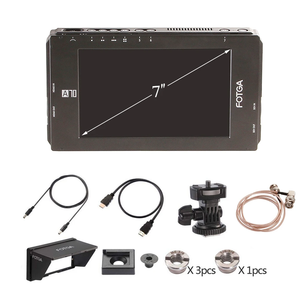 Переходное кольцо для объективов FOTGA DP500IIIS A70TLS 7 &quotсенсорный экран Экран Full HD