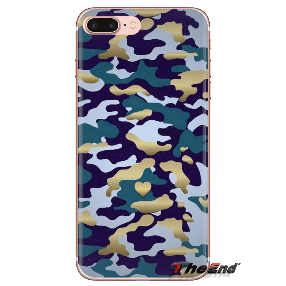 Мягкий прозрачный чехол чехлы камуфляжная Обложка для iPod Touch Apple iPhone 4 4S 5 5S SE 5C 6 6S 7 8