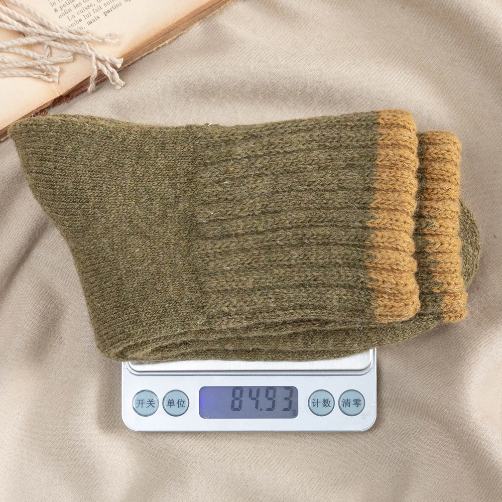 5 Pairs Winter Socks Warm Women Super Thick Thermal Wool Cashmere Snow Socks Seamless Terry Boots Floor Sleeping Socks Eu 34-39