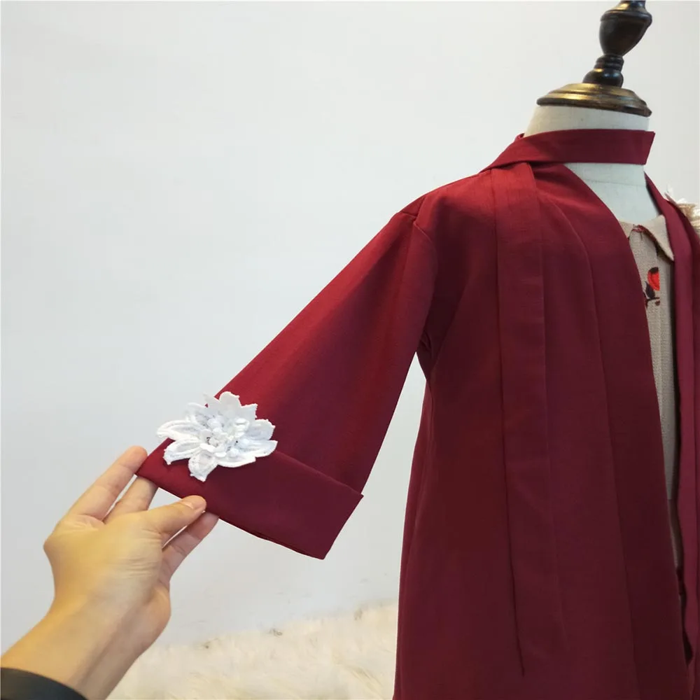 Детское кимоно Abaya Mujer модный мусульманский кардиган хиджаб платье Турецкая