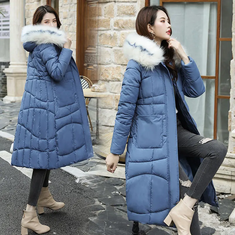 

Пуховик женский зимний, с меховым воротником, 5 ярдов, 6 цветов