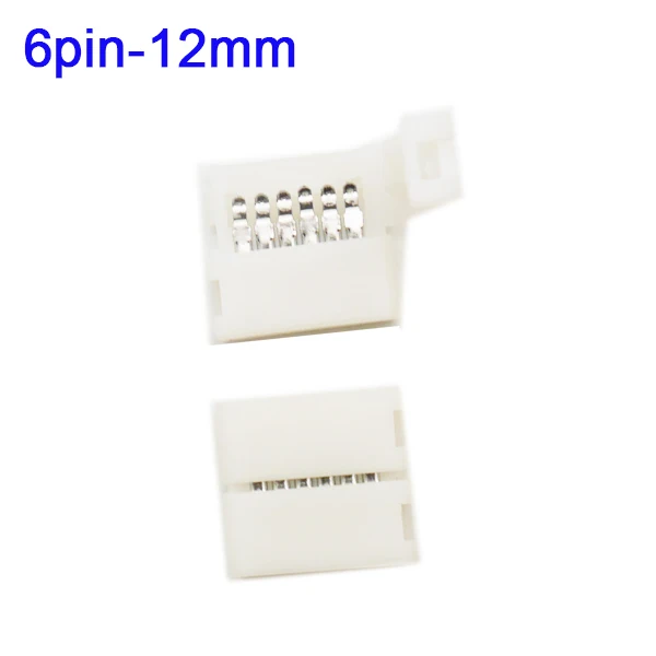 6pin 12mm Buckle 10 шт. 2pin 3pin 4pin 5pin 6pin l-образный светодиодный разъем для подключения угловых углов RGB RGBW RGBWW 2811 2812 5050 светодиодные ленты - Цвет: 6pin 12mm Buckle