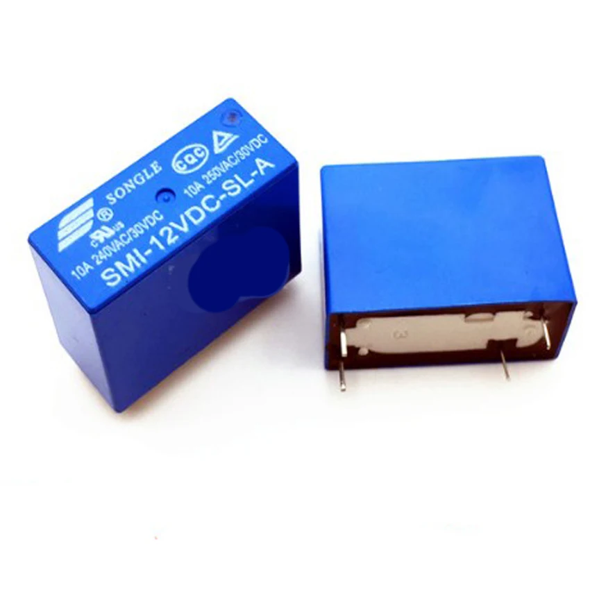 10 шт./лот SMI-05VDC-SL-A/SMI-12VDC-SL-A/SMI-24VDC-SL-A 10А/250В 5В/12В/24В 4P/4Pin реле питания | Обустройство