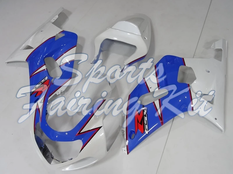 Комплекты обтекателей для GSXR 600 750 1000 2000 - 2003 K1-2 Белый Синий GSX R600 R750 R1000 обтекатель