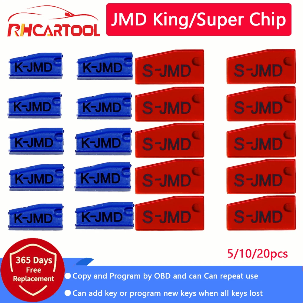 

5/10/20PCS/Lot JMD King Chip Car Key Chips High Quality Original JMD Super Chip For Handy Baby for 46/48/4C/4D/G Chip