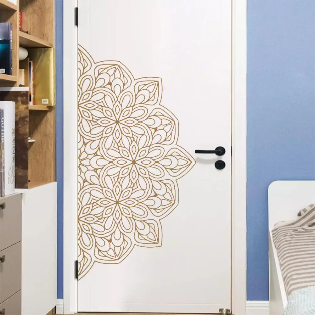 Наклейки на стену с мандалой для йоги статуя индийского Будды символ украшение