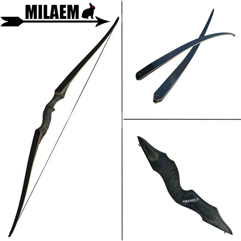 

1pc 30-60lbs 60inch Archery Recurve Bow Longbow Takedown Bow Laminate Bow Limbs Left/Right Hand Outdoor Shooting Accessories