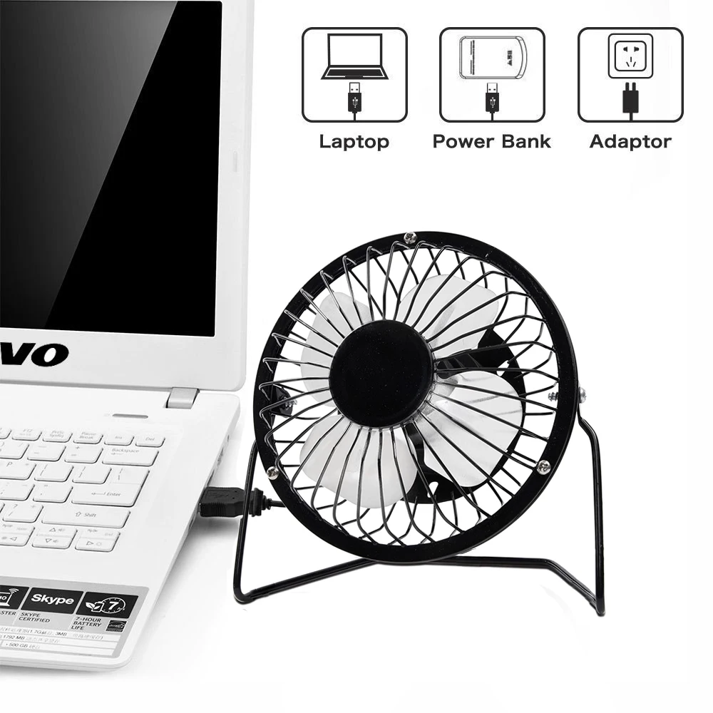 Мини вентилятор Настольный Ingelon USB с силиконовыми амортизирующими