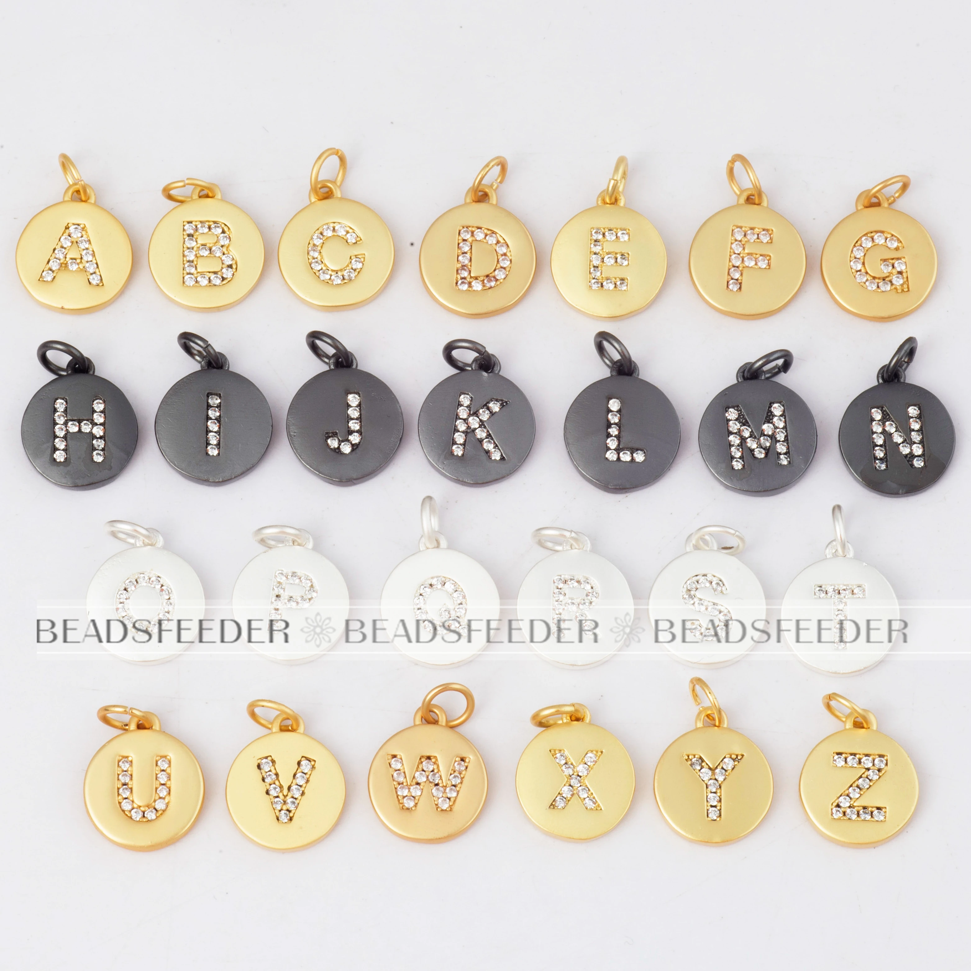 Матовый серебристый белый Начальная буква Алфавит золото имя очарование кулон