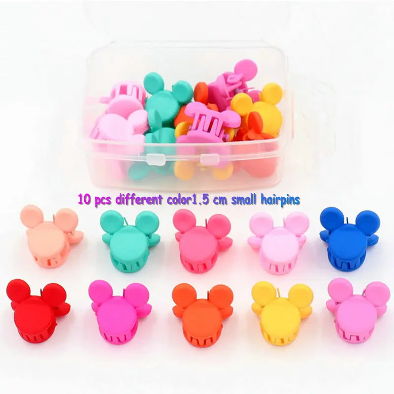 10 шт. и 15 челюсти клип милые животные цветок мини шпильки для девочек дети