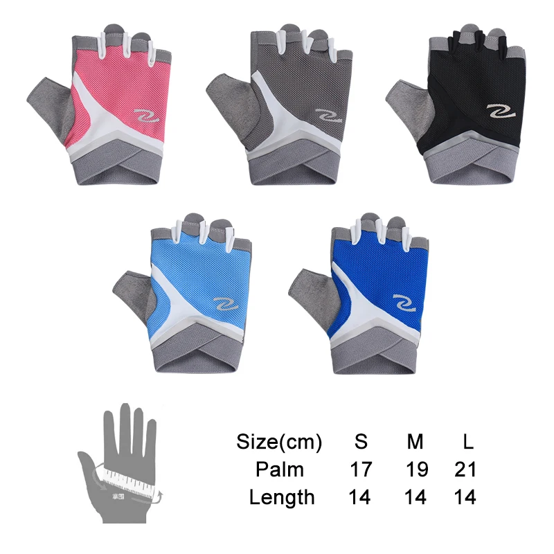 Мужские женские мужские перчатки с полупальцами для велоспорта спортзала спорта