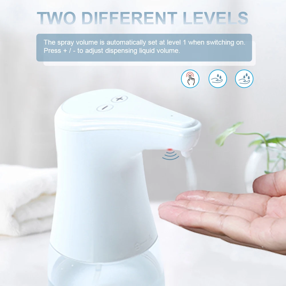 

Automatic Spray Liquid Dispenser Mist Touchless Hands-free Infrared Motion Sensor Adjustable Watery Hand Atomizer Waterproof