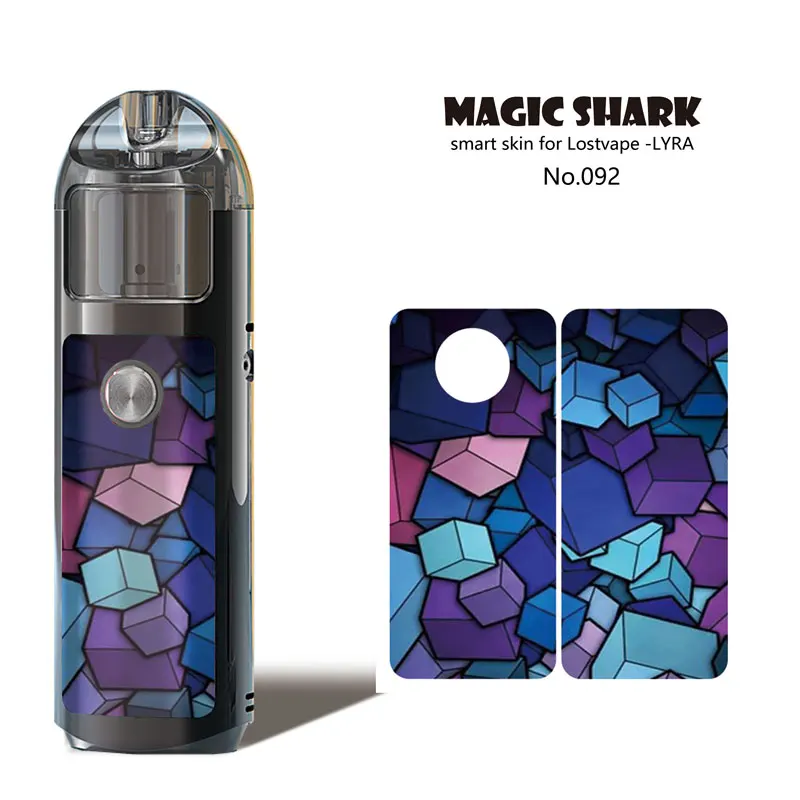 Волшебная Акула Marvel Star War Fire Horse Skull Pod Vape Super Hero Irom Man ПВХ наклейка чехол пленка кожа