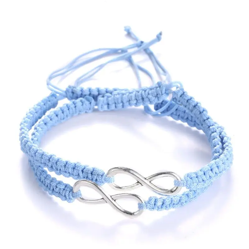 

2Pcs Infinity Love Figure 8 Friendship Bracelet Infinity Love Braided kit