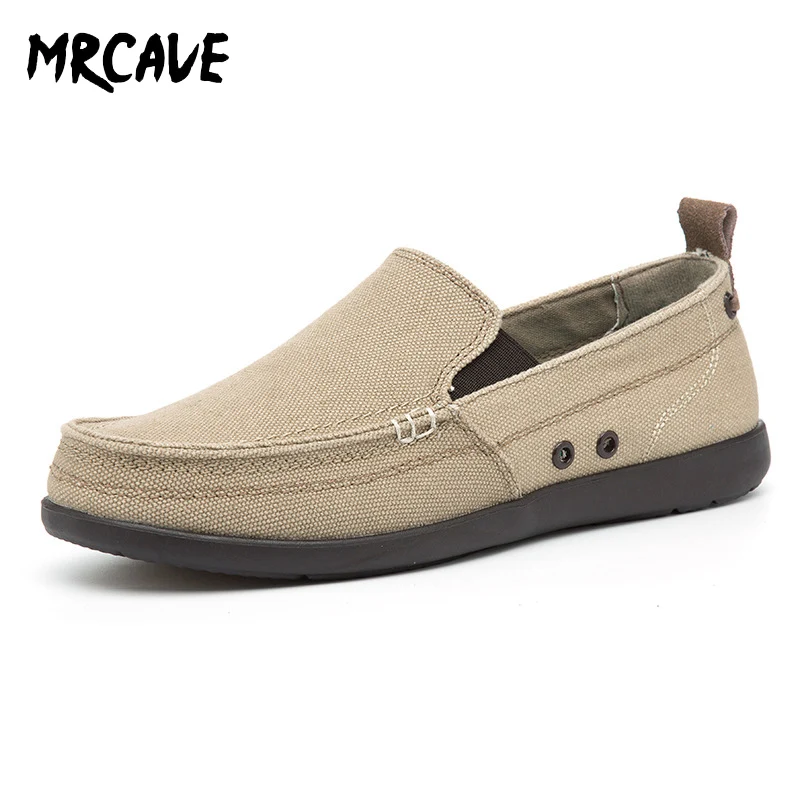 2019 Spring Autumn Canvas Shoes Men Lightweight Breathable Casual Comfortable Loafers Lazy Driving Walking Footwear | Обувь