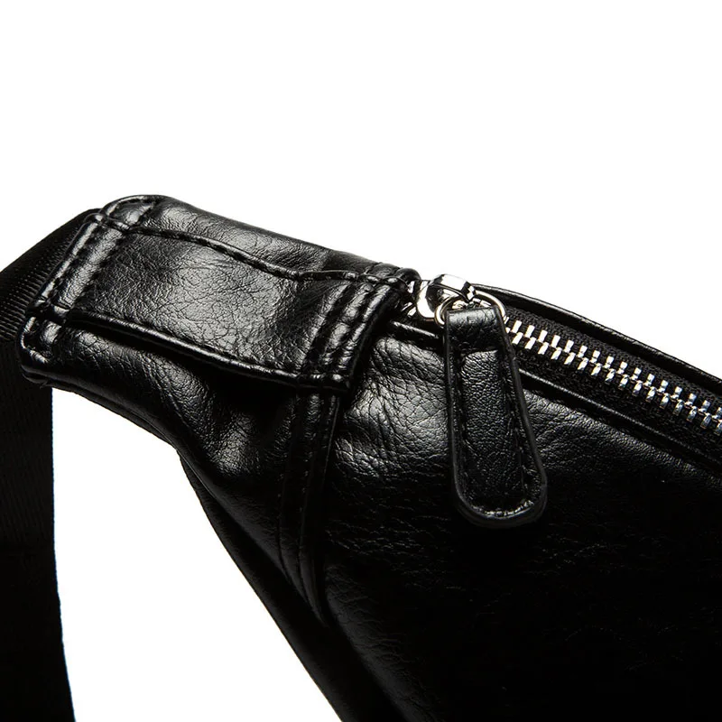 Роскошная мужская поясная сумка из искусственной кожи модная Регулируемая Heuptas