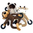 Забавная собака, плюшевые игрушки, мягкие игрушки, животные, вещь, жевательные игрушки, щенок, плюшевая овечка, обезьяна, корова, собака, кошка, чистые зубы, жевательные игрушки