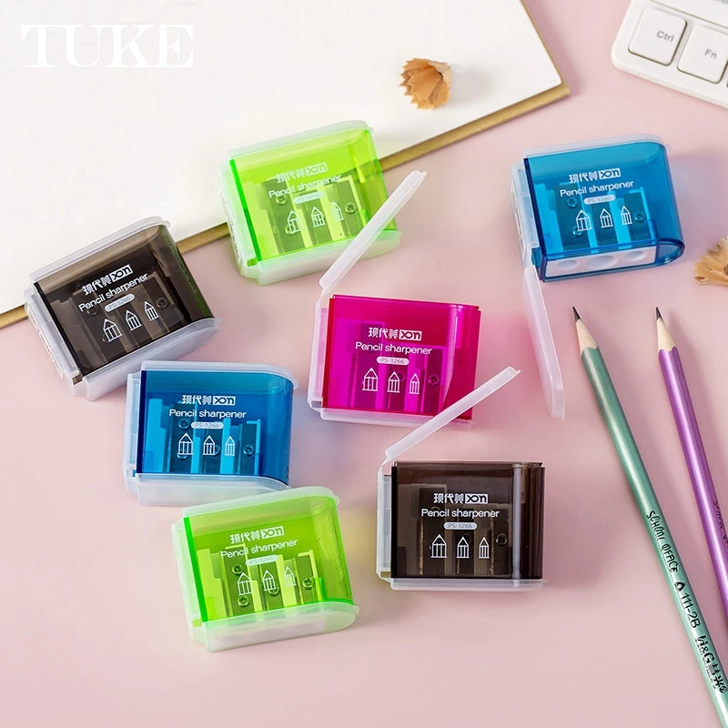 5 шт. точилка для карандашей с тремя отверстиями мультяшная Милая подарки детей