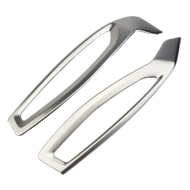 

2x Air Conditioning Vent Outlet Cover for Toyota CHR LHD 2016-2020 & 2Pcs Rearview Mirror Cover Rear View Mirror Strip