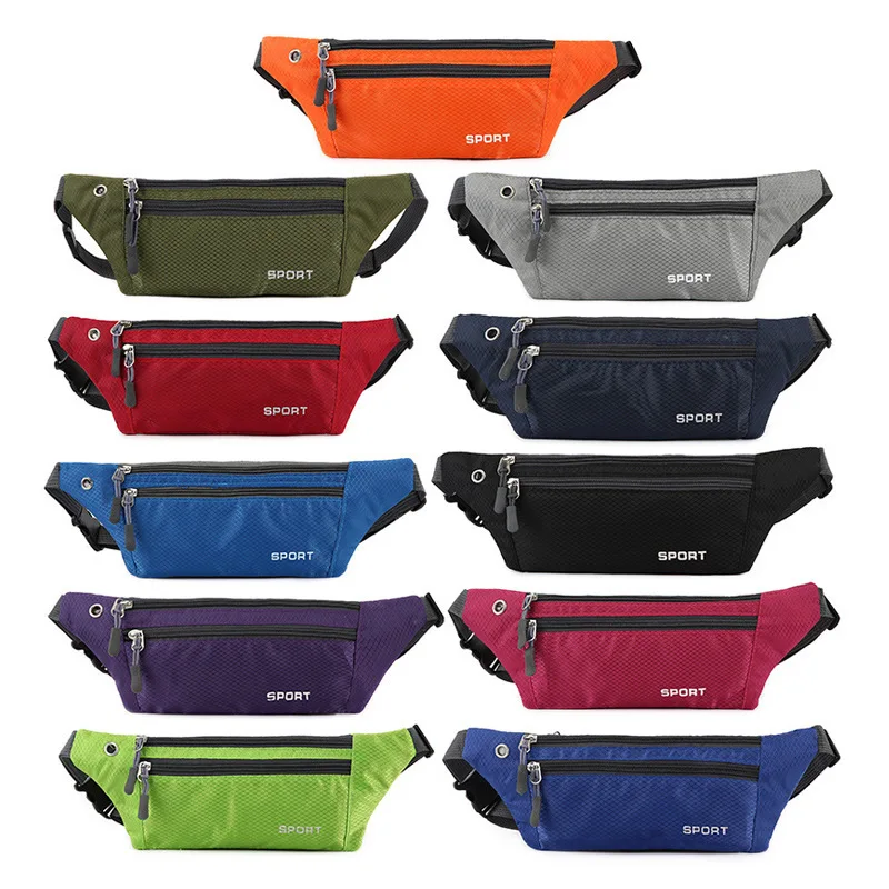 

Mobile Phone Waist Bag Outdoor Fashion Running Leisure Sports Waist Bag Straddle Sports Bag Lattice Fitness Cycling Backpack