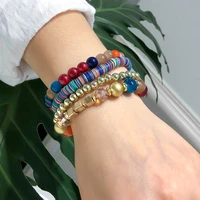 ornapeadia hot selling ethnic style bracelet bohemian multi layer beaded bracelet bracelet creative colorful bead gifts for girl