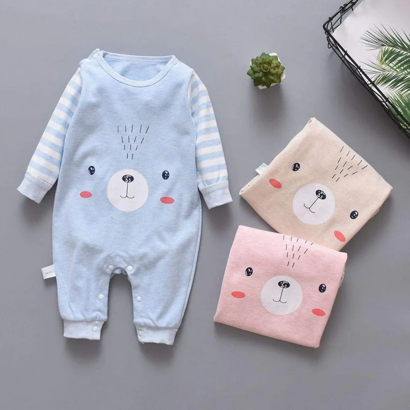 

Autumn Infant Girls Cotton Rompers Jumpsuit Baby Girls Boys Clothes Long Sleeve Rompers Casual Kids Clothes